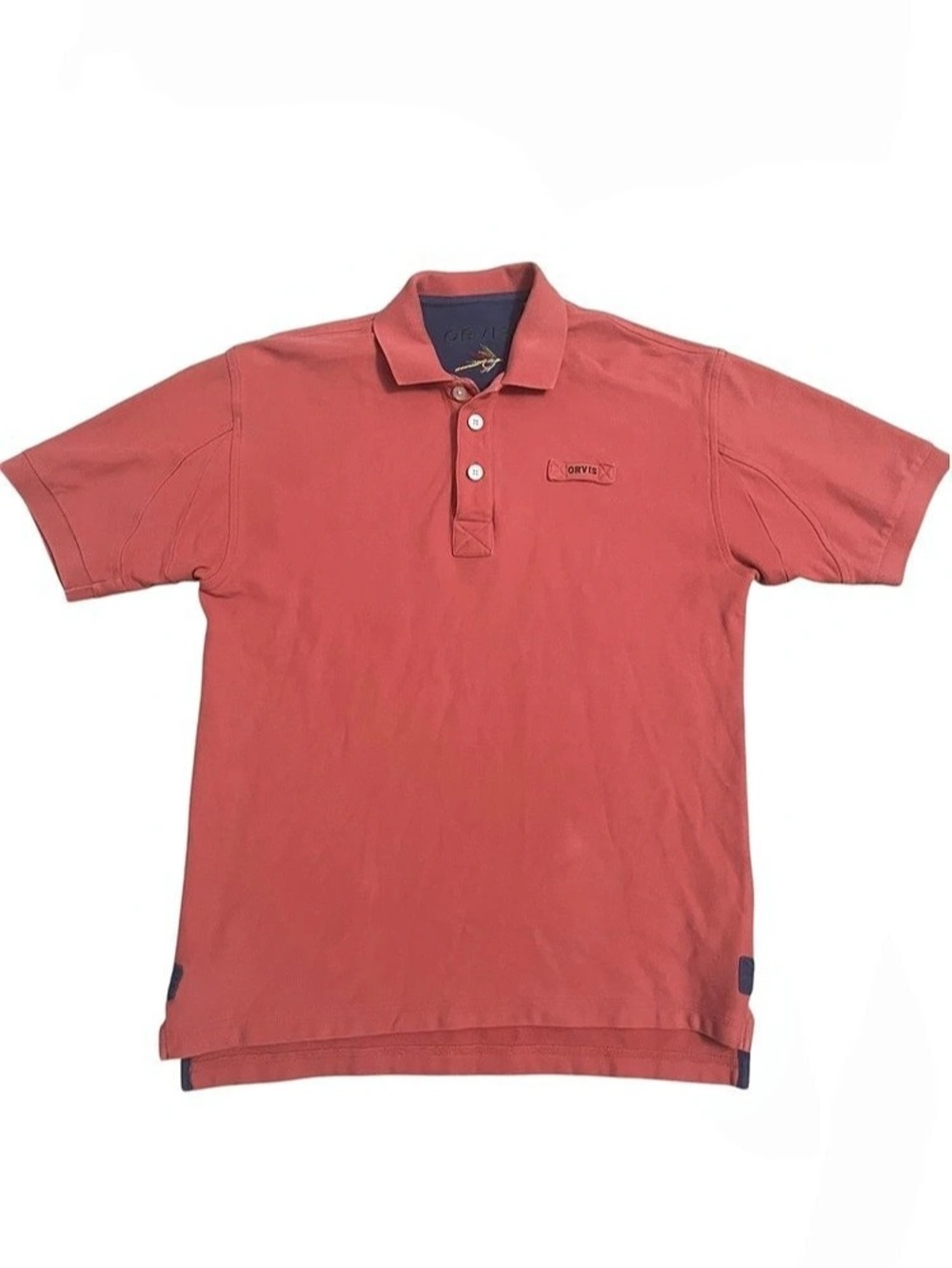Orvis Men's Small Polo Shirt Size Small Salmon